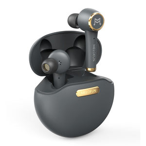 Melofun PowerPods Deep Bass Bluetooth Earphones TWS Touch Control In-Ear wireless Earbuds with Microphone